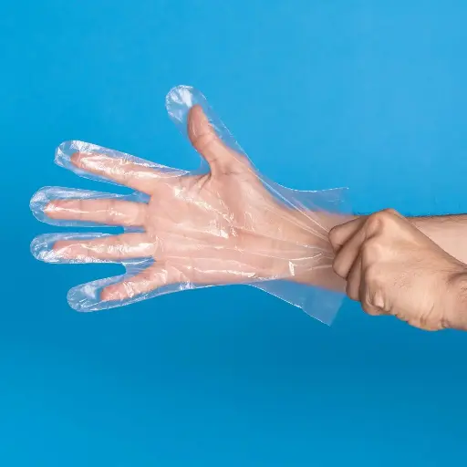 Guantes de plastico bolsa x 100 uni